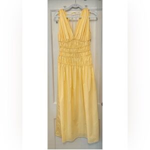 Faithfull the Brand Saja maxi dress, size AU 8 / US 4 / Small, banana yellow